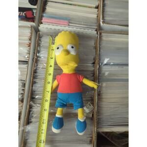 The Simpsons Bart Simpson Plush Doll 10” Stuffed Toy 2005 20th Century Fox